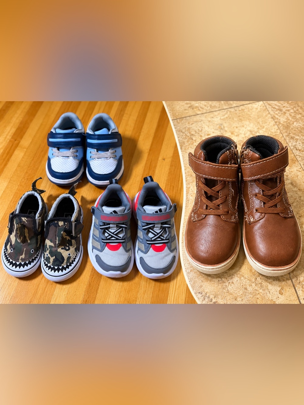 Toddler Boys’ Shoes Bundle – Size 7 VANS Adidas Jumping Beans Cat & Jack